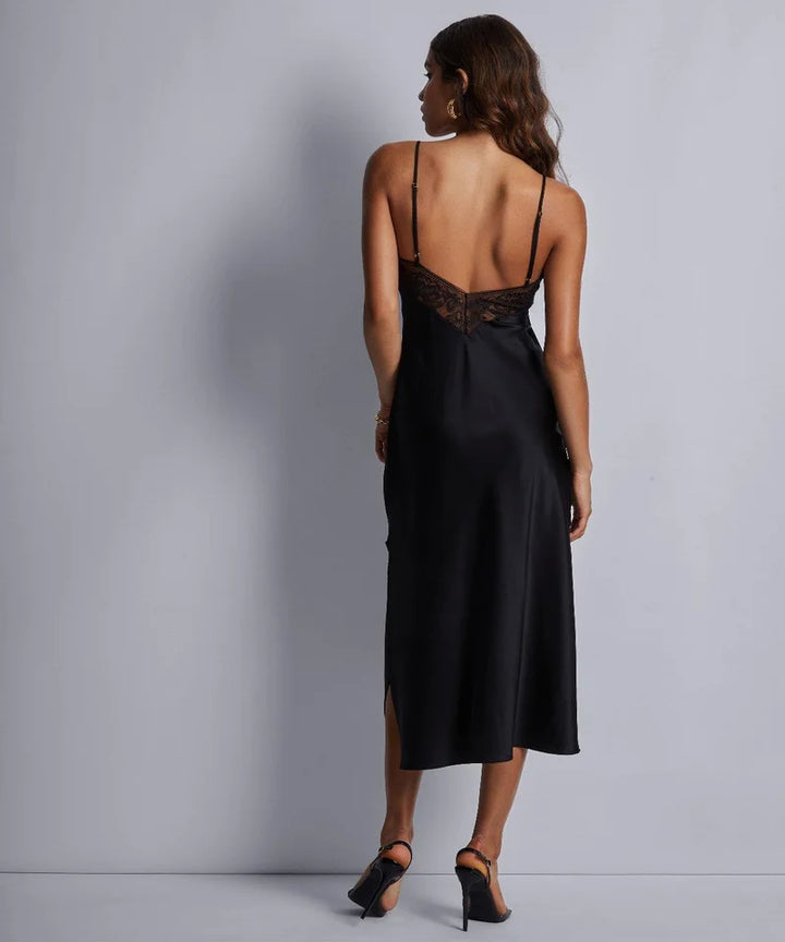 Aubade - Midnight Whisper Long Nightdress Noir
