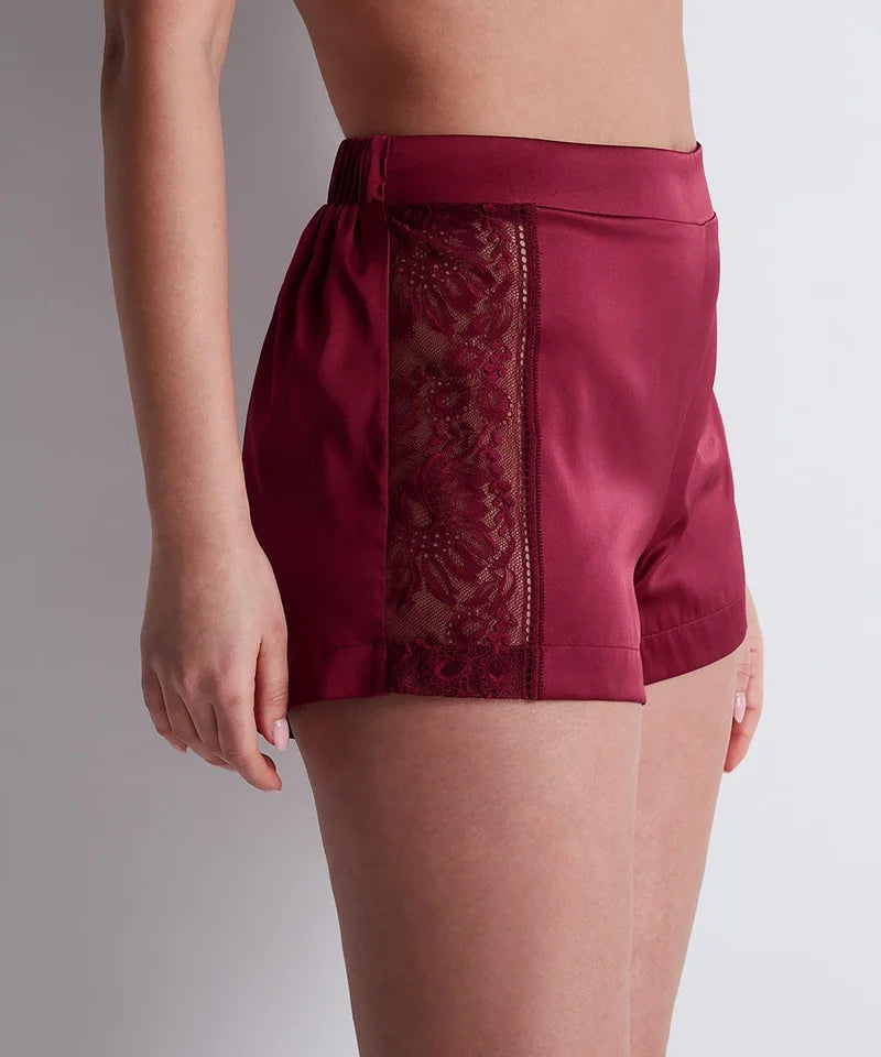 Aubade - Midnight Whisper Shorts Crimson Red