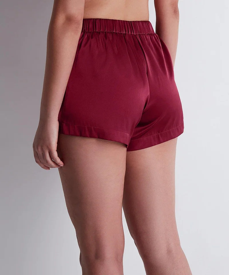 Aubade - Midnight Whisper Shorts Crimson Red
