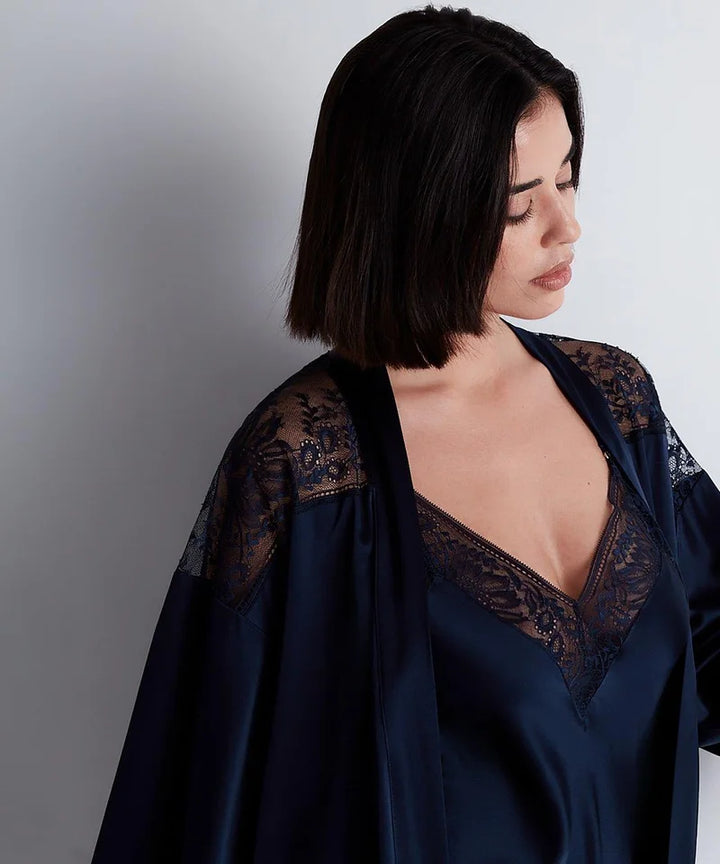 Aubade - Midnight Whisper Kimono Evening Blue