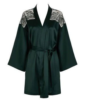 Aubade - Midnight Whisper Kimono Mysterious Green