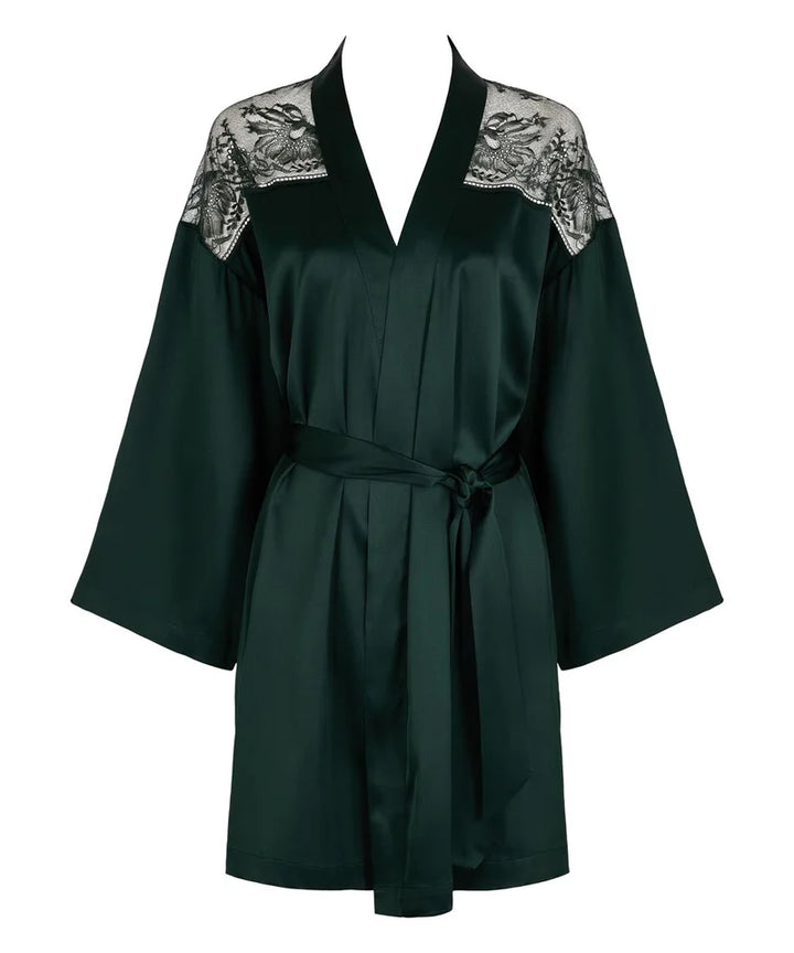 Aubade - Midnight Whisper Kimono Mysterious Green
