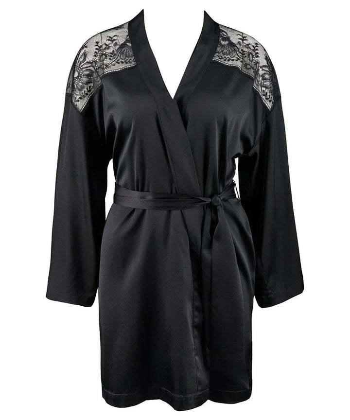 Aubade - Midnight Whisper Kimono Noir