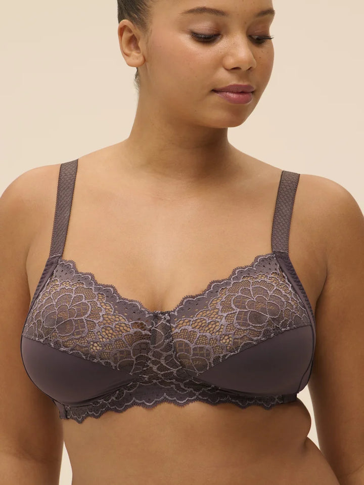 Simone Perele - Caresse Soft Cup Bra Graphite Grey