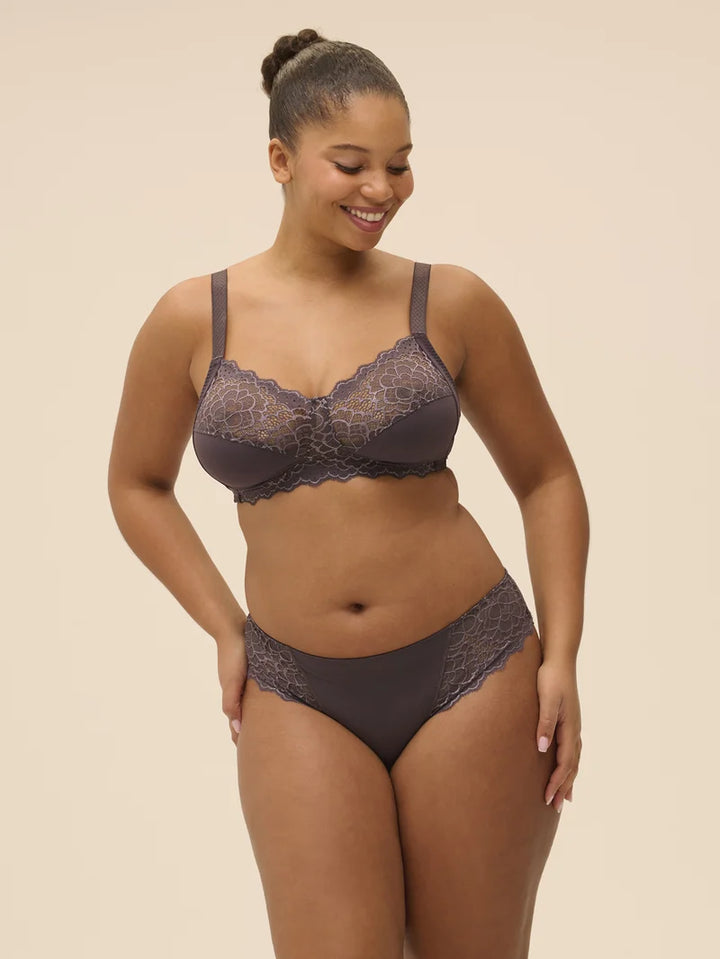 Simone Perele - Caresse Soft Cup Bra Graphite Grey