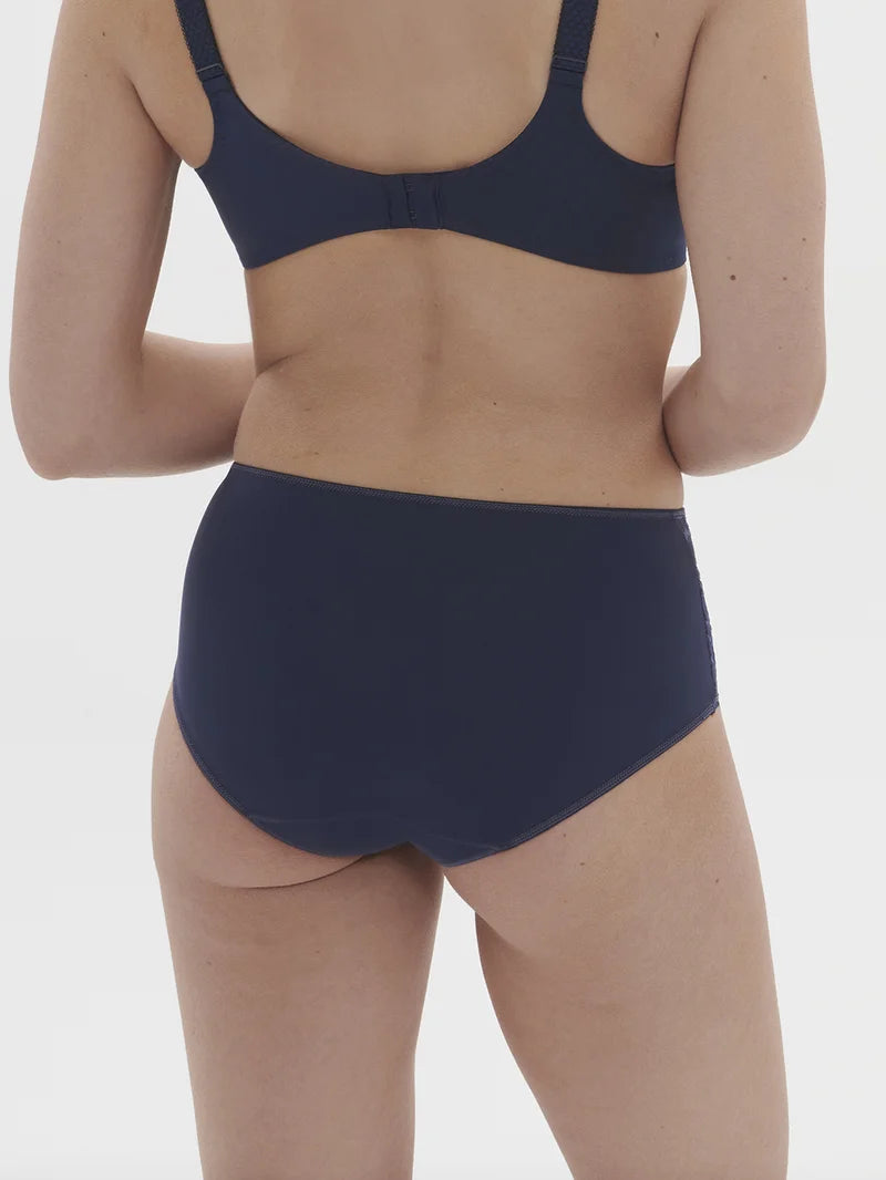 Simone Perele - Caresse High Waist Brief Panty Ink Blue