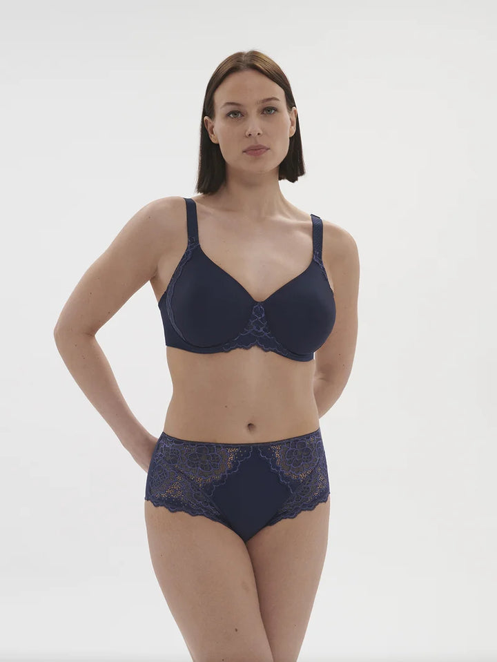 Simone Perele - Caresse High Waist Brief Panty Ink Blue