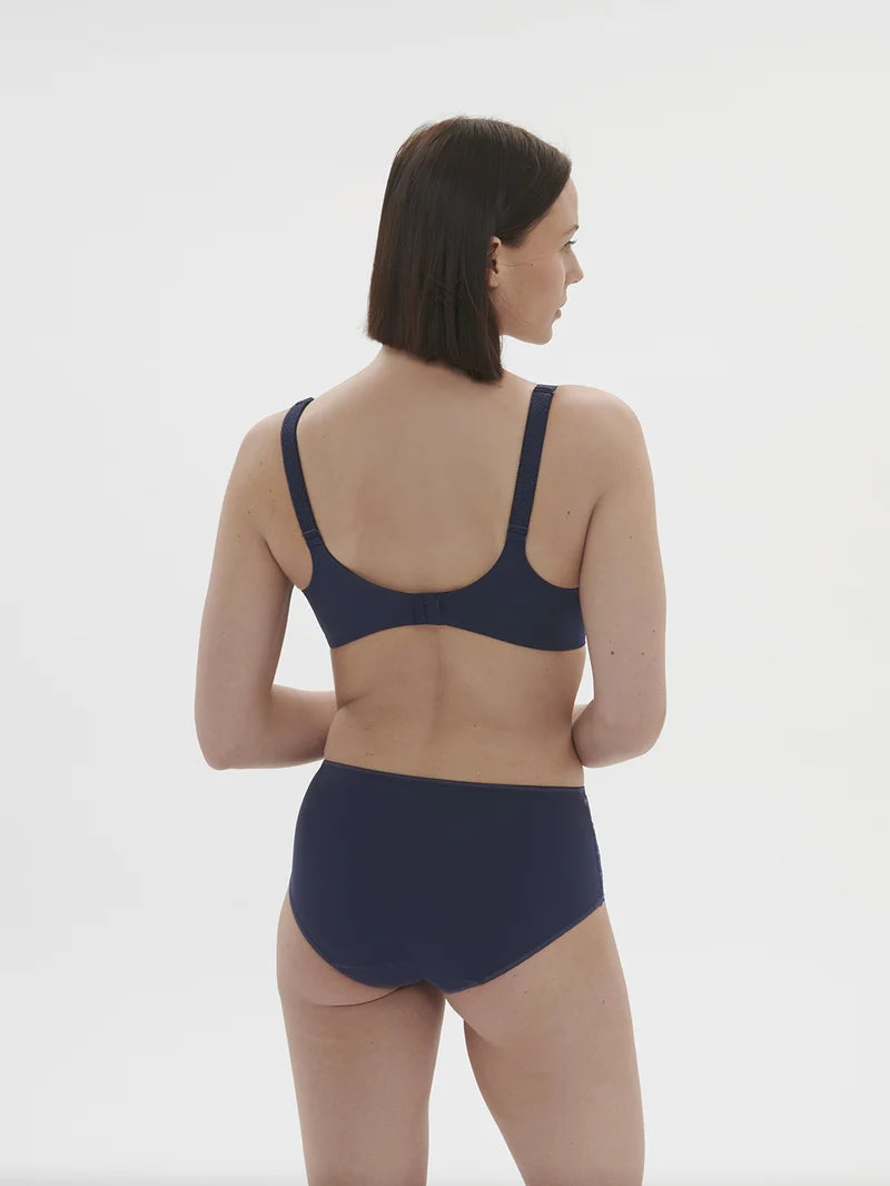 Simone Perele - Caresse High Waist Brief Panty Ink Blue