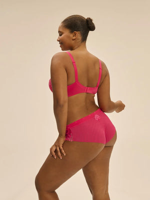 Simone Perele - Wish Sheer Plunge Bra Fabulous Pink