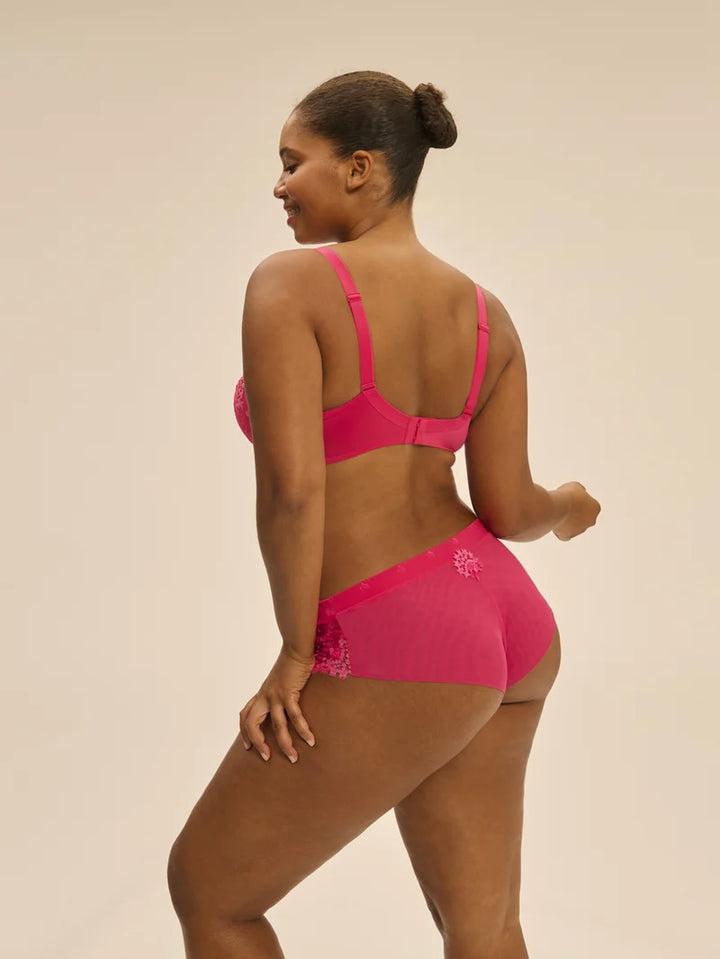 Simone Perele - Wish Sheer Plunge Bra Fabulous Pink