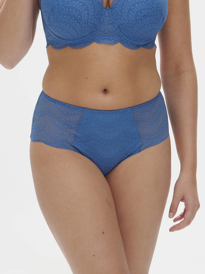 Simone Perele - Karma High Waist Brief Panty Myosotis Blue