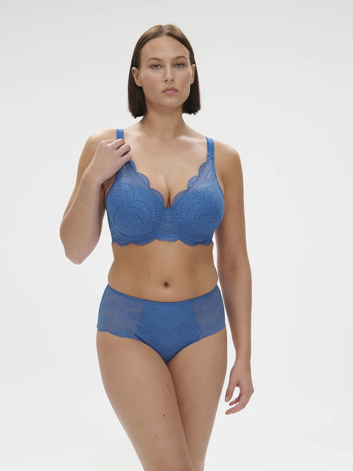 Simone Perele - Karma High Waist Brief Panty Myosotis Blue