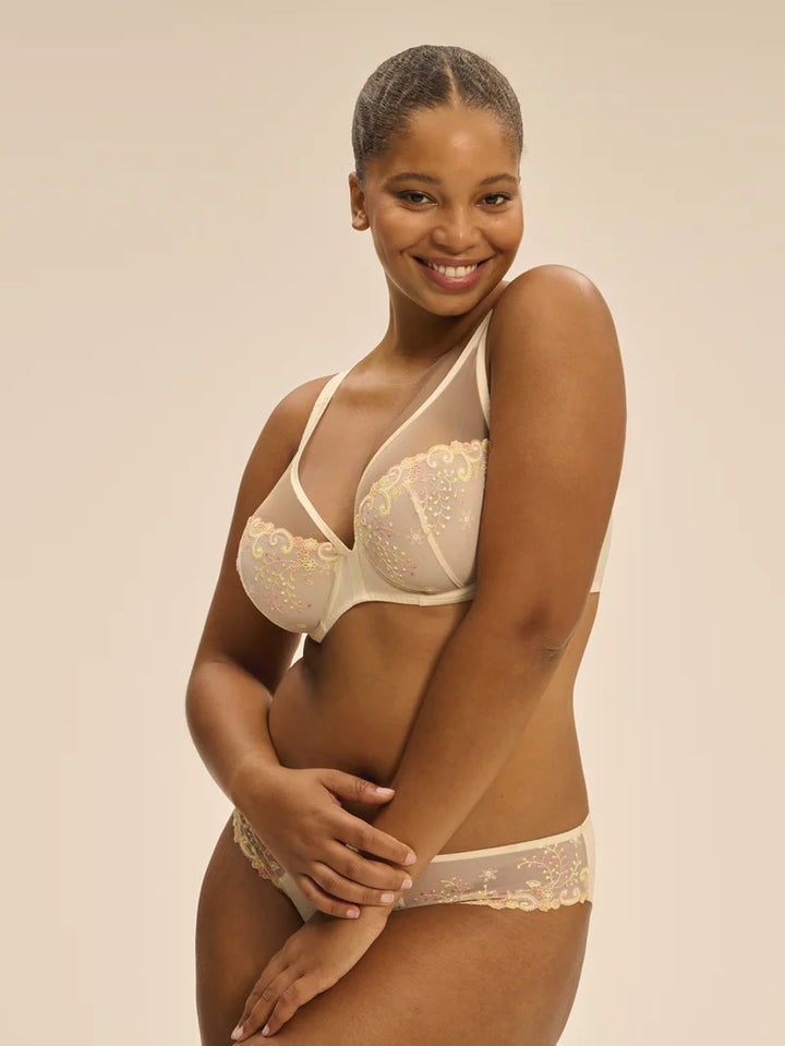 Simone Perele - Delice Sheer Plunge Bra Pampa