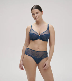 Simone Perele - Delice Sheer Plunge Bra Prestige Blue