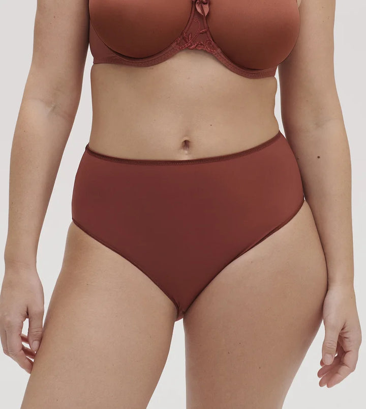 Simone Perele - Andora High Waist Brief Panty Canyon Brown