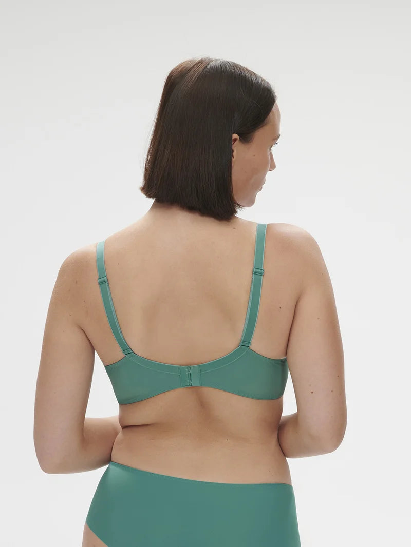 Simone Perele - Saga Sheer Plunge Bra Garden Green