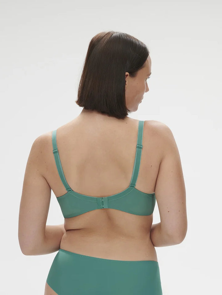 Simone Perele - Saga Sheer Plunge Bra Garden Green