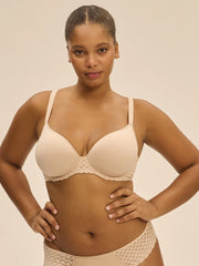 Simone Perele - Subtile 3D Plunge Bra Peau Rosée