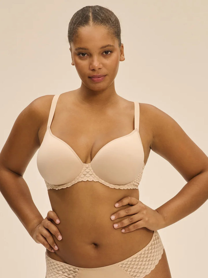 Simone Perele - Subtile 3D Plunge Bra Peau Rosée