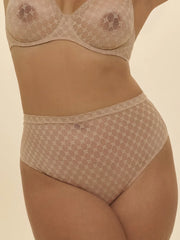 Simone Perele - Plume High Waist String Peau Rosée