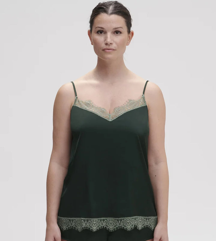Simone Perele - Satin Secrets Top Kolsaï Green