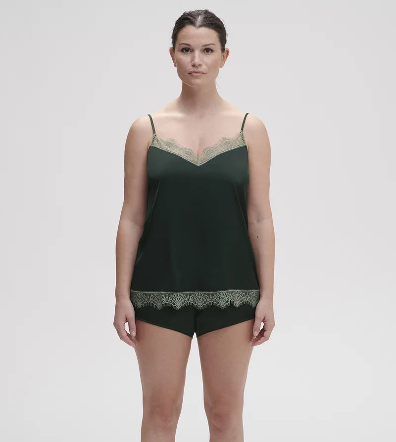 Simone Perele - Satin Secrets Top Kolsaï Green