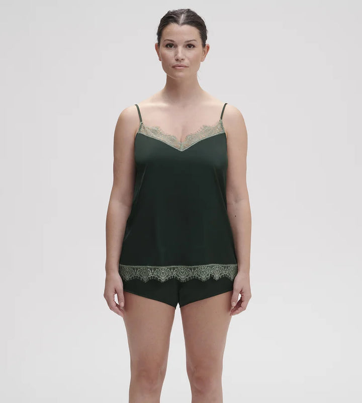 Simone Perele - Satin Secrets Top Kolsaï Green