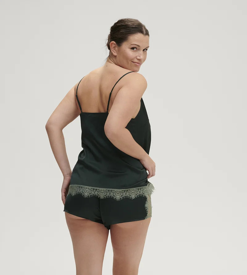Simone Perele - Satin Secrets Top Kolsaï Green