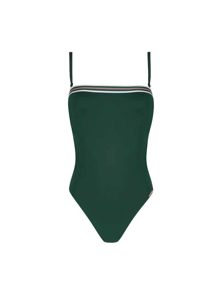 Lise Charmel Swimwear - Energie Nautique Soft Cup Strapless Swimsuit Cypres Nautique