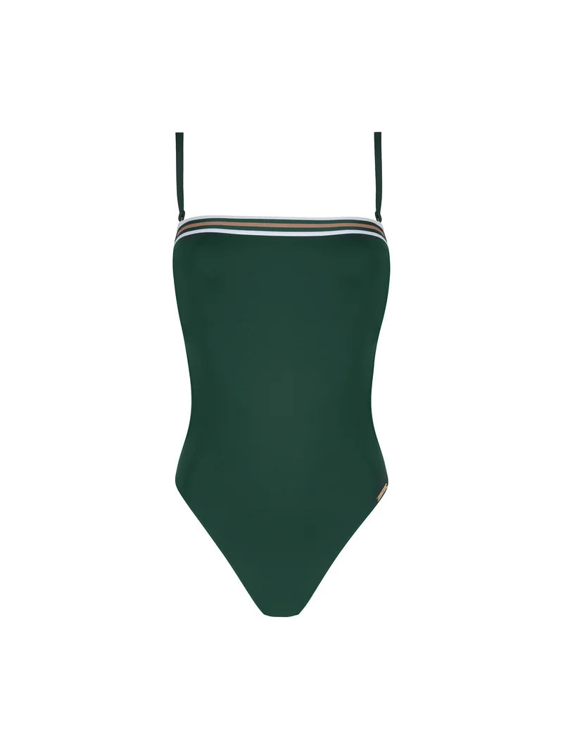 Lise Charmel Swimwear - Energie Nautique Soft Cup Strapless Swimsuit Cypres Nautique