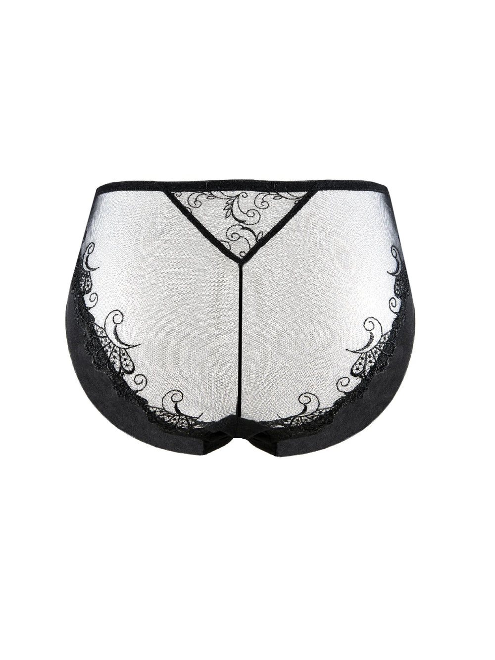 Lise Charmel - Vestire Floreale Vita Alta Slip Noir Completo Slip Lise Charmel