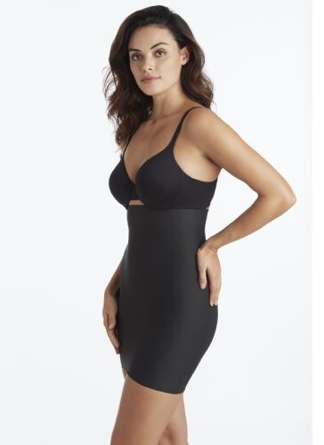 Cupid Shapewear - Sleek Essentials Hi Waist Slip Black Shapewear Slip Cupid Shapewear 