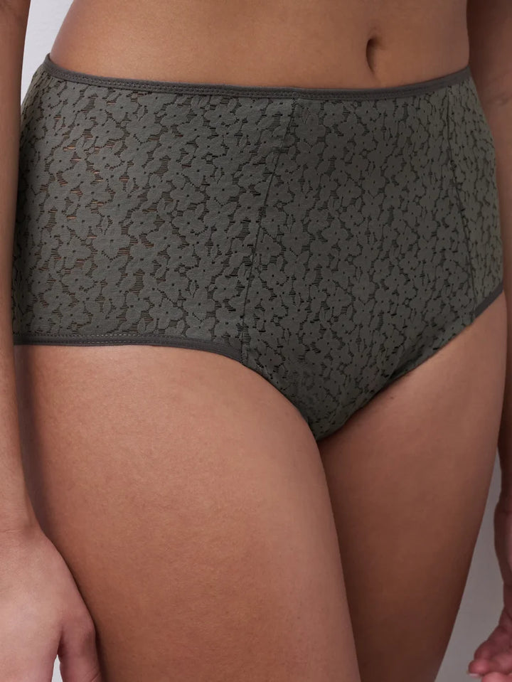 Chantelle EasyFeel - Norah High-Waisted Full Brief Vert Argile
