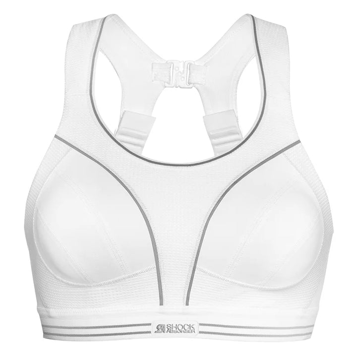 Shock Absorber - Ultimate Run Bra White/Silver