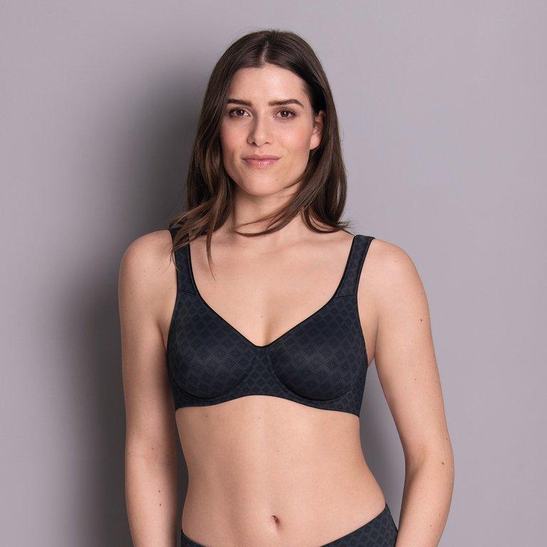 Rosa Faia Twin Art Underwired Bra - Shadow Blue Full Cup Bra Rosa Faia 