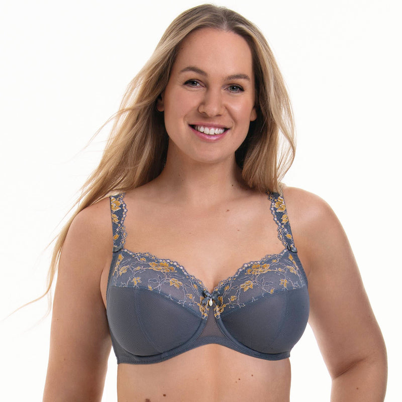 Rosa Faia - Colette Full Cup Underwired Bra Sky Grey