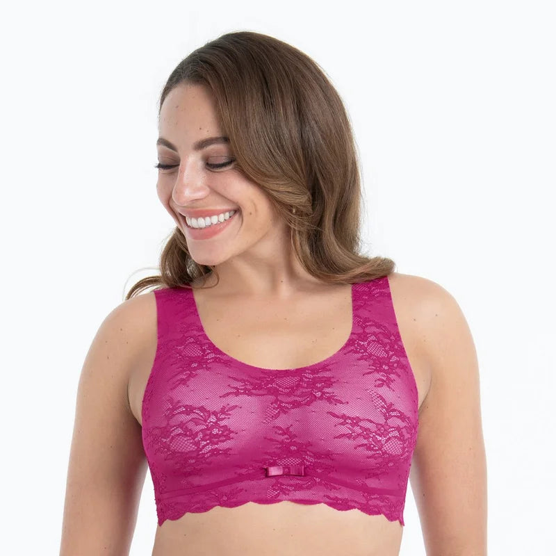 Anita - Essential Lace Bralette Padded Cups Candy Pink