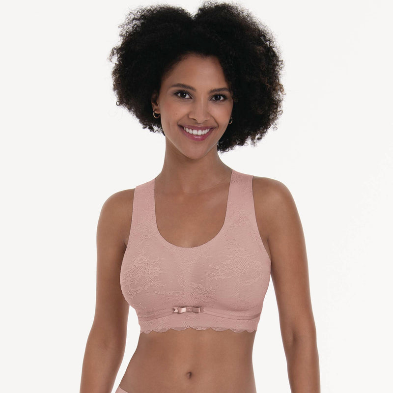 Anita - Essential Lace Bralette With Padded Cups Rosewood