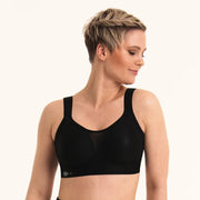 Reggiseno sportivo Anita Active - Smart Control, modellato, taglio pulito, nero