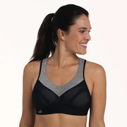 Anita Active - Panalp Wool Sports Bra Black/Melange