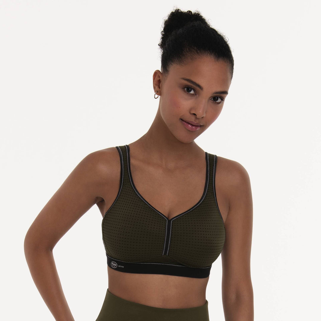 Anita Active - Performance Sports Bra Moulded Dark Oliv/Schwarz