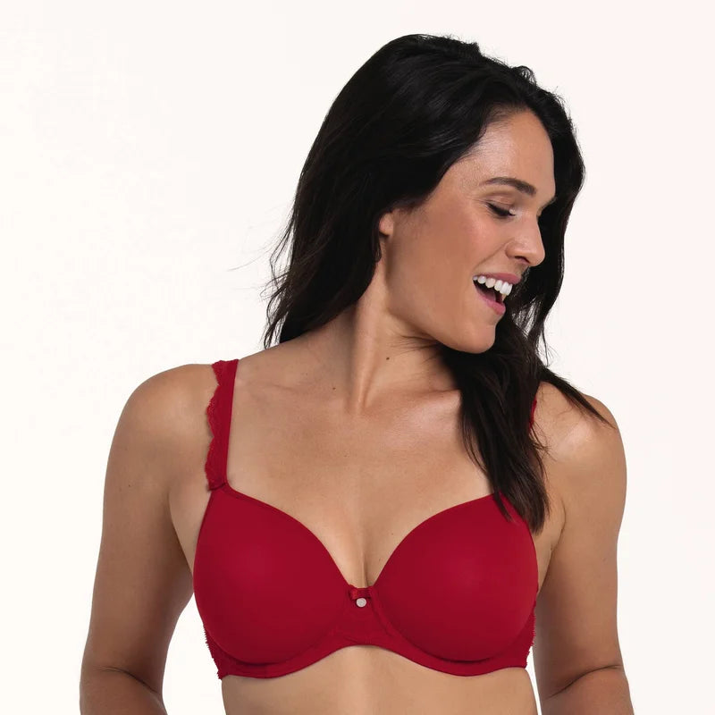 Rosa Faia - Selma Underwired Bra With Spacer Cups Red