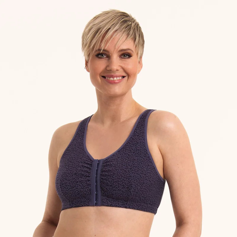 Anita Care - Hazel Post Mastectomy Bra Front Closure Steel Grey