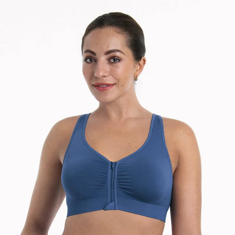 Anita Care - Lynn Front Closure Post Mastectomy Bra Moulded Blue Heaven