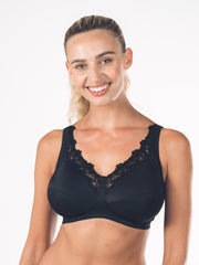 Royce - Robyn Full Cup Non-Padded Bra Black