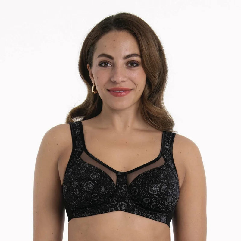 Anita - Clara Art Comfort Bra Black/Anthracite