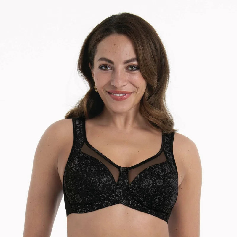 Anita - Clara Art Comfort Bra Moulded Black/Anthracite