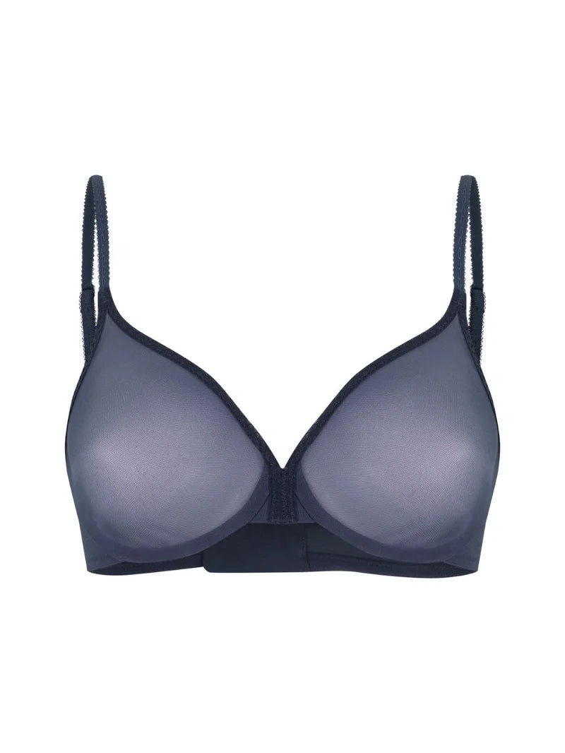 Gossard - Glossies Sheer Moulded Bra Shadow Blue