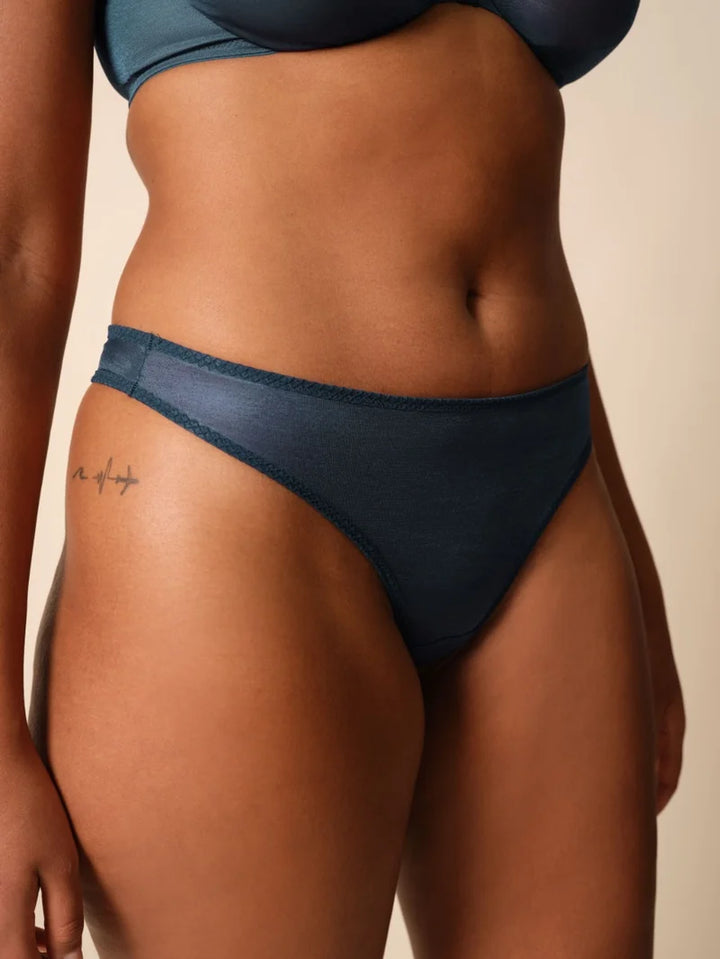 Gossard - Glossies Thong Shadow Blue