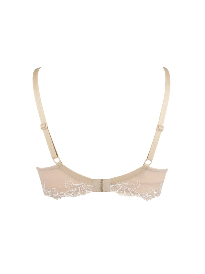 Lise Charmel - Dressing Floral Heartshaped Spacer Plunge Bra Ambre Nacre